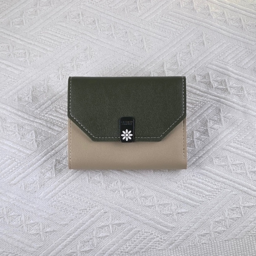 Wallet for Women,Trifold Snap Closure Small Wallet for Girls
